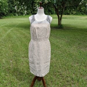 NWT. Loft sleeveless linen sheath 8